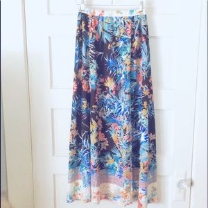 Modest Tropical Tiki Maxi Skirt by Flying Tomato